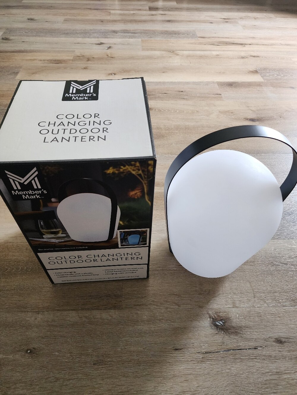 Color Changing Outdoor Lantern With Remote - Picture 2 of 3